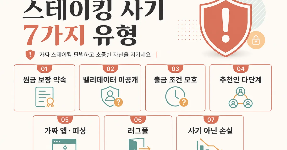 스테이킹 사기 유형 7가지 가짜 스테이킹 판별법 - 인사이트 | STAKEPEDIA